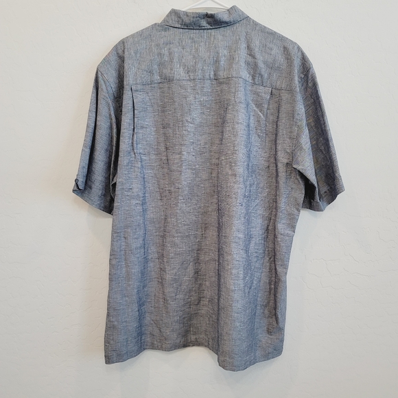 Café Luna Short Sleeve Button Down Shirt Large - Picture 2 of 8